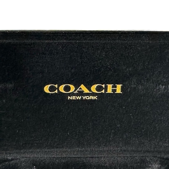 COACH Black Hard Shell Sunglasses Case with NEW Microfiber Lens Cloth - Picture 6 of 11